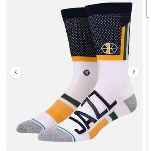 NWT Stance Utah Jazz Shortcut Pair of Socks Large Men's 9-13